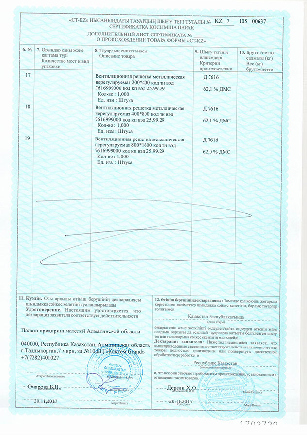 Проверка сертификата происхождения